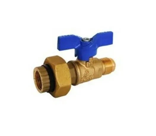 1/2" Sae Flare × 1/2" Fpt Dielectric Union Gas Ball Valve – 600 Psi Propane/Natural Gas Rated 1