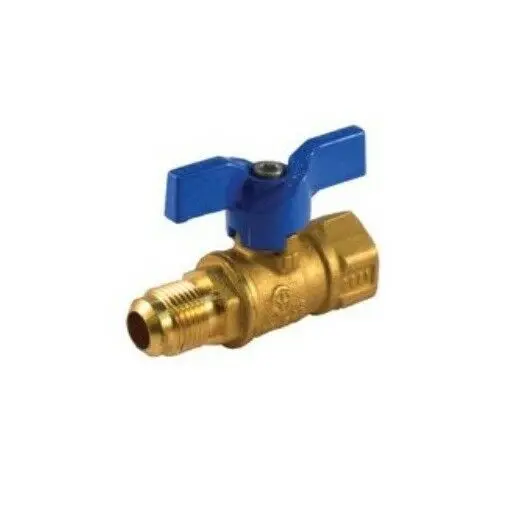 1/2" Sae Flare × 1/2" Fpt Gas Ball Valve – 600 Psi Wog Rating For Propane & Natural Gas 1