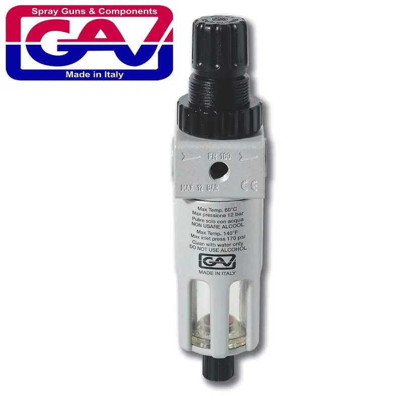 1/4-Inch Inline Air Filter And Pressure Regulator 1
