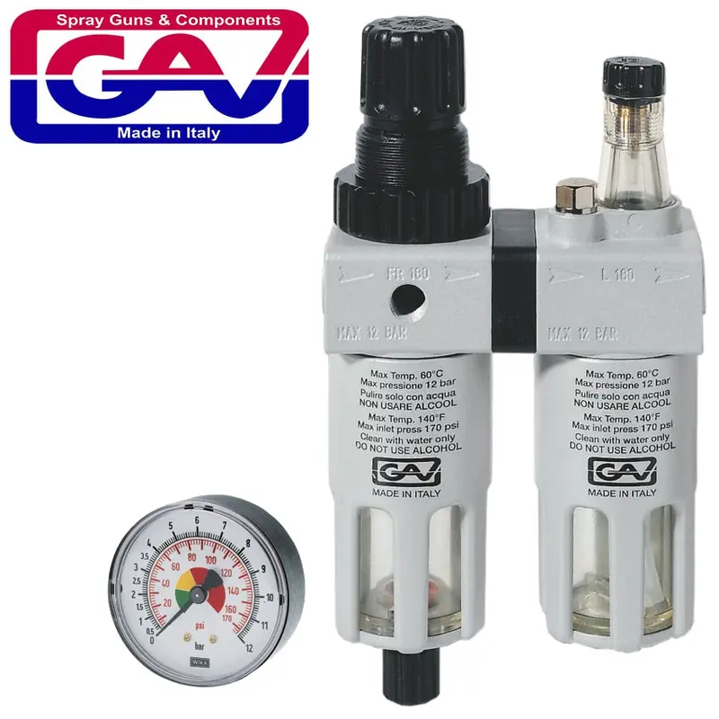 1/4-Inch Inline Frl Unit – Filter, Regulator, Lubricator 1