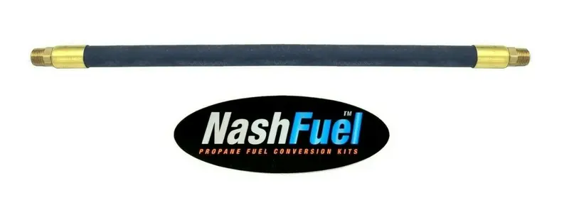 1/4" Male Npt Crimped Rubber Pigtail For Propane Lpg Bbq Applications – 250 Psi Rated 1