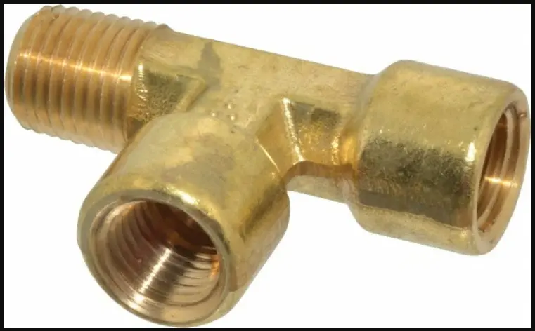 1/4" Npt Brass Street Tee – Male/Female/Female For Propane And Natural Gas Systems 1