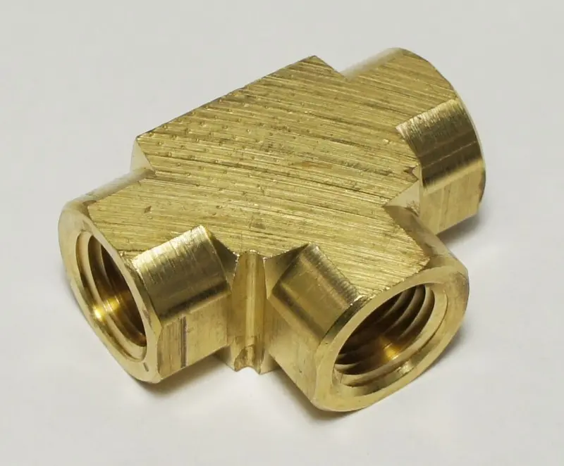 1/4" Npt Female Tee Fitting For Propane & Natural Gas Applications 1