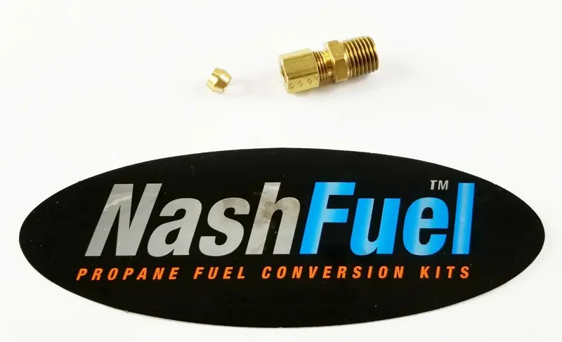 1/4" Npt Male To 1/4" Od Tube Compression Fitting For Lpg, Ng, And Pneumatic Applications 1