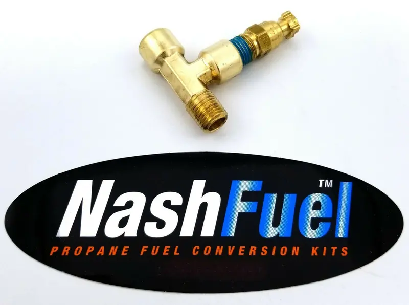 1/4" Tee Bleeder Valve For Propane, Natural Gas, And Dual-Fuel High/Low-Pressure Systems 1