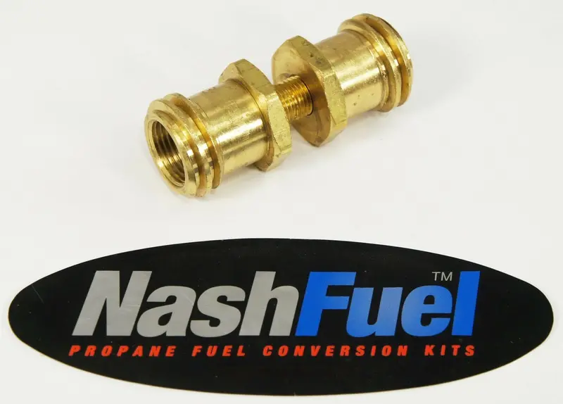 1-5/16" Acme Polished Brass Propane Union Fitting For Bbq Grill Tank Extensions 1