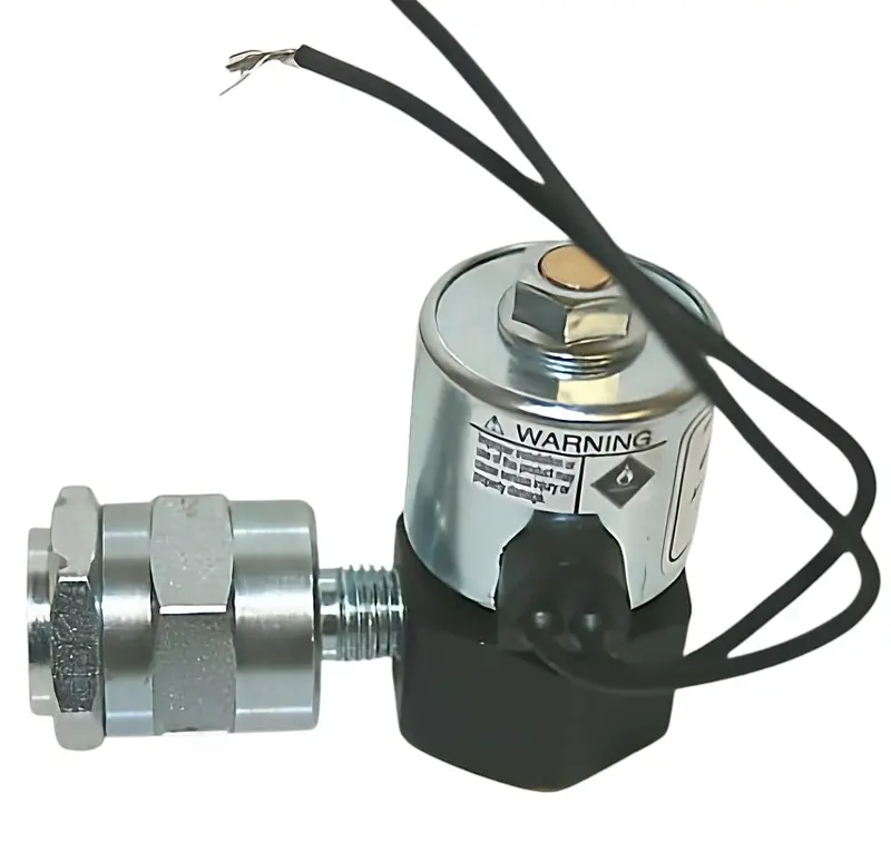 12V Propane Solenoid Lockoff Valve With 90° Angle And Built-In Filter (1/4" Npt) 1