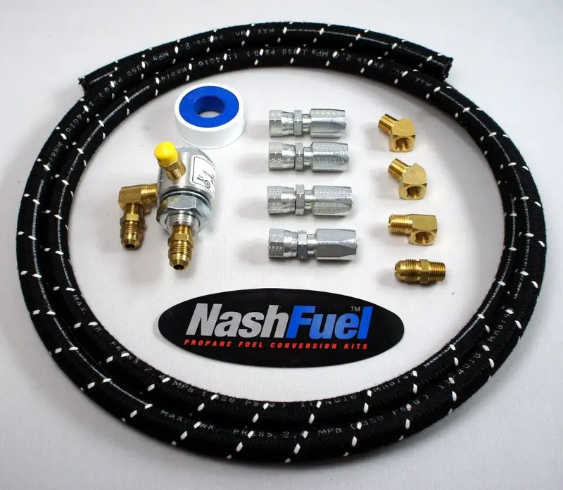 14-Foot Propane Hose Supply Kit – Tank-To-Regulator Autogas Connection With Flare Fittings (Lpg Liquid/Vapor) 1