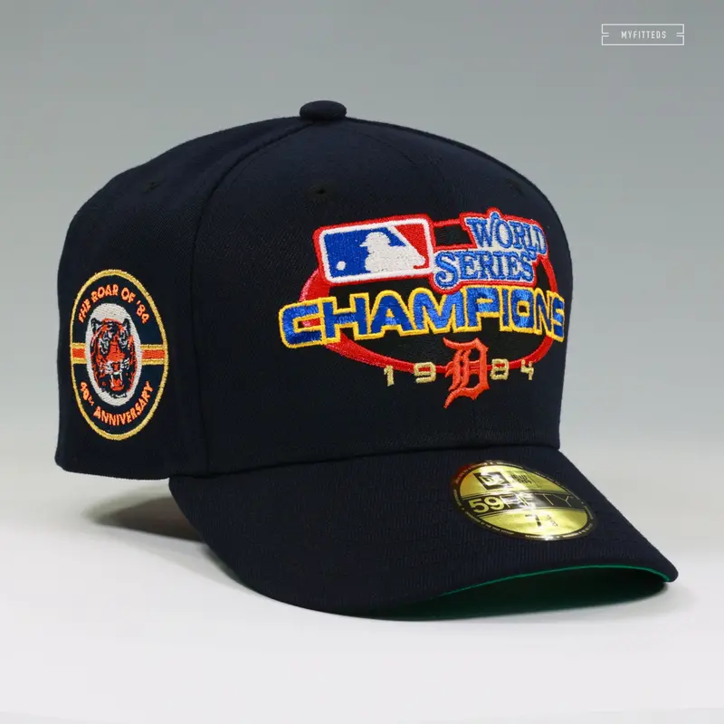 1984 Detroit Tigers World Series Champions Midnight Navy Cap 1