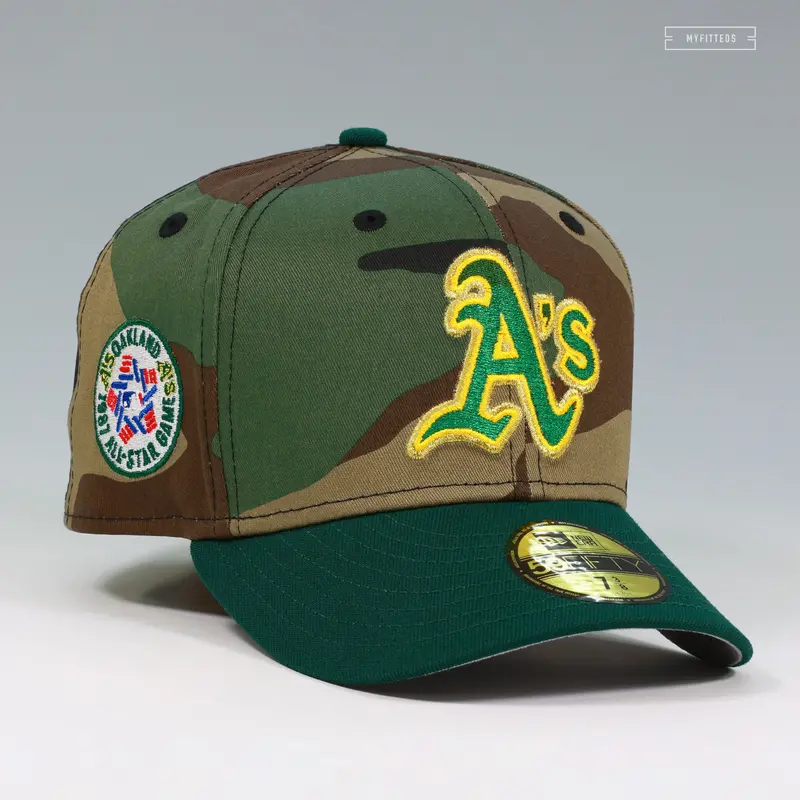 1987 Oakland Athletics All-Star Game Woodland Camo Cap 1