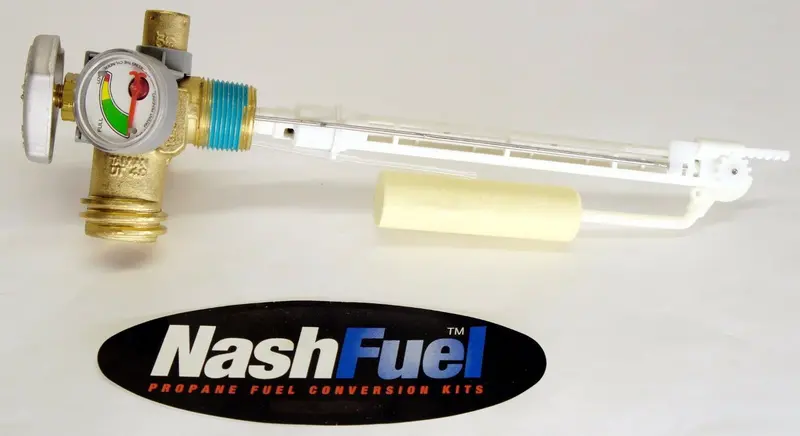 20 Lb Propane Grill Tank Service Valve With Opd, Overfill Protection, And Integrated Gauge 1