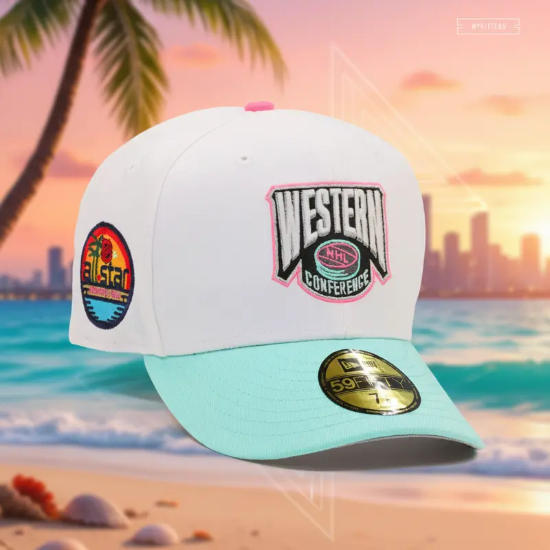 2023 Nhl All-Star Game South Florida Western Conference Jersey-Inspired Fitted Cap 1