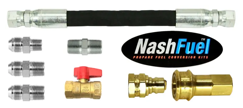 3/4" Crimped Natural Gas Hose With Quick-Connect Fitting & Ball Valve – Ideal For Portable Generators 1