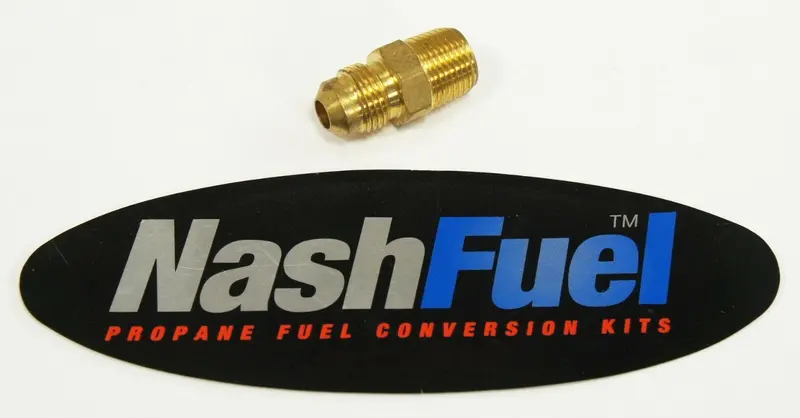 3/8" Flare To 3/8" Npt Male Propane/Natural Gas Fitting – Lpg/Lp Compatible 1