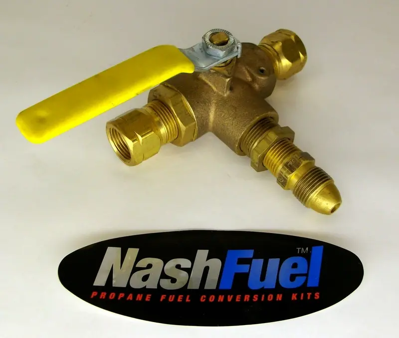 3-Way High-Pressure Propane Ball Valve For Dual-Tank Vapor/Liquid Changeover 1