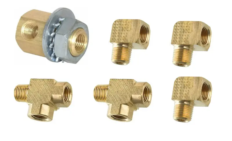 4-Port High-Pressure Propane Manifold – Brass Bulkhead Fitting For Lpg Liquid Applications (No Ball Valve) 1