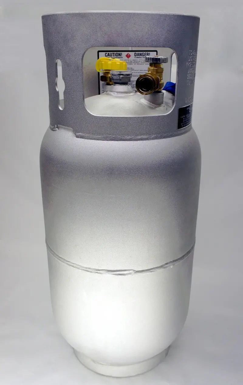8-Gallon Horizontal Aluminum Propane Tank – 33.5 Lb Vapor-Feed Lpg For Zero-Turn Mowers 1