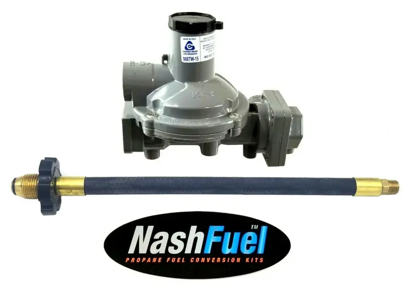 988Tw-15 Twin-Stage Propane Regulator With Pol Pigtail – 750K Btu Tank Connection 1