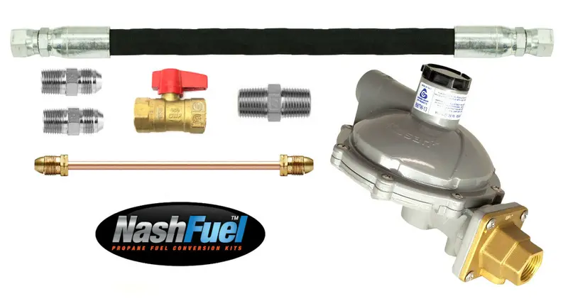 998Tw-13 Twin-Stage Propane Regulator – 3/4" Crimped Hose, 1.4M Btu/Hr Capacity 1