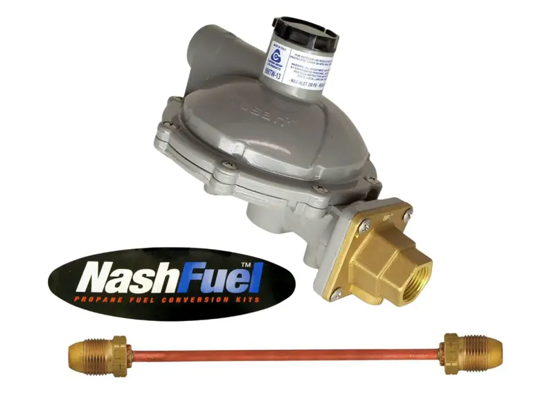 998Tw-13 Twin-Stage Propane Regulator With Copper Pigtail — 1.4M Btu, Pol & 3/4" Npt Outputs 1