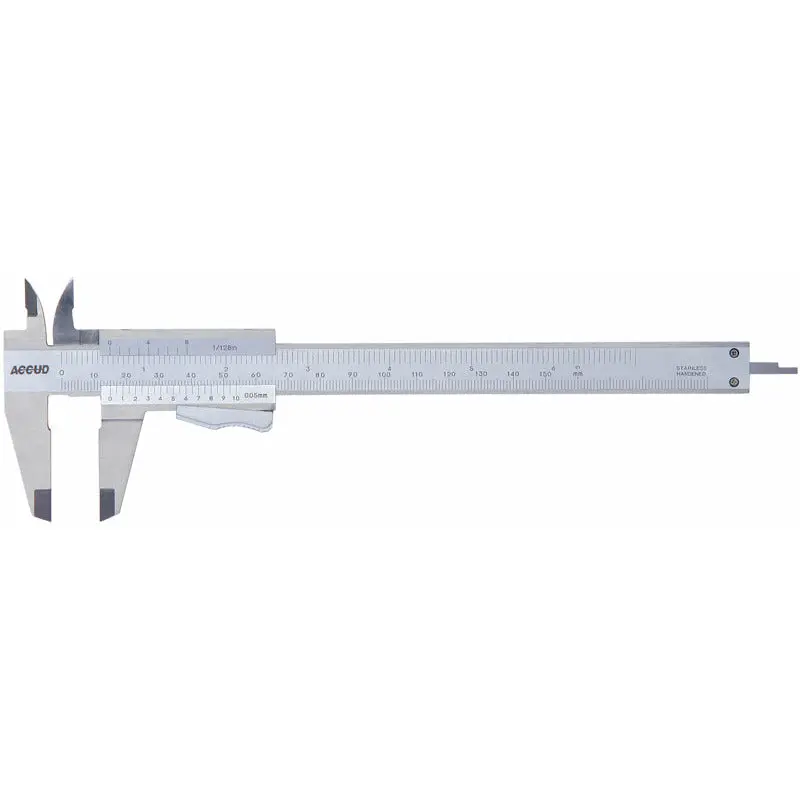 Accud Stainless Steel Vernier Caliper – 0–200 Mm, 0.05 Mm Precision, Ergonomic Thumb Clamp 1