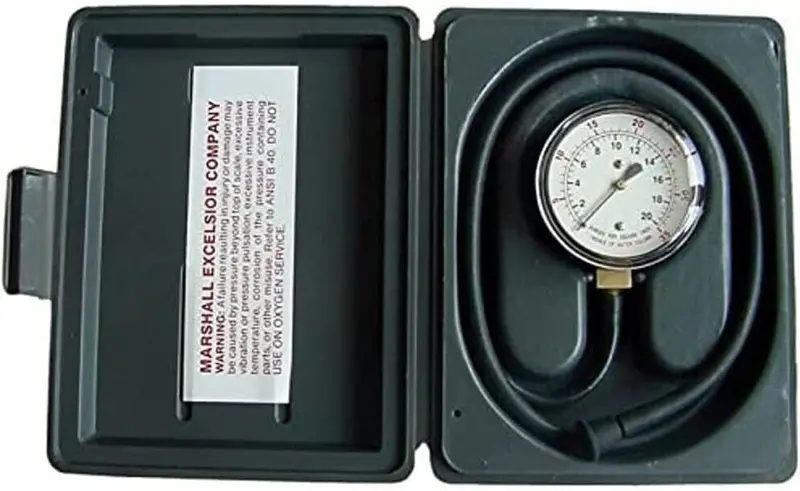 Adjustable Propane/Lpg Pressure Test Tap With 1/4" Mpt Gauge Port (0–35" Wc Range) 1