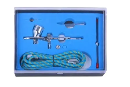 Aircraft Airbrush Kit With 0.25Mm And 0.3Mm Nozzles + 1.8M Reinforced Air Hose 1