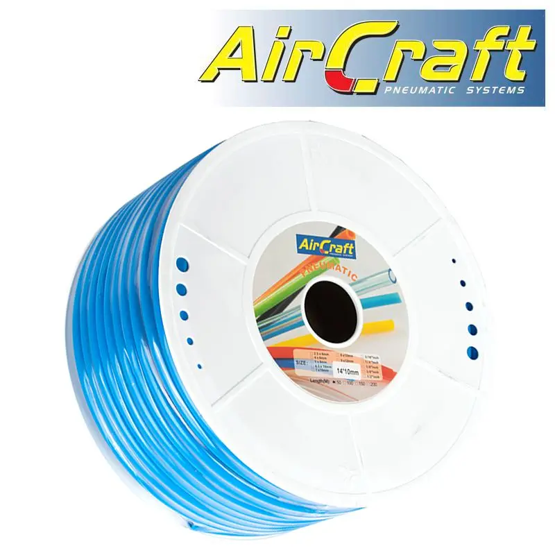 Aircraft-Grade Polyurethane Hose – 14 Mm Od, Blue, Sold By The Meter (50 M Per Roll) 1