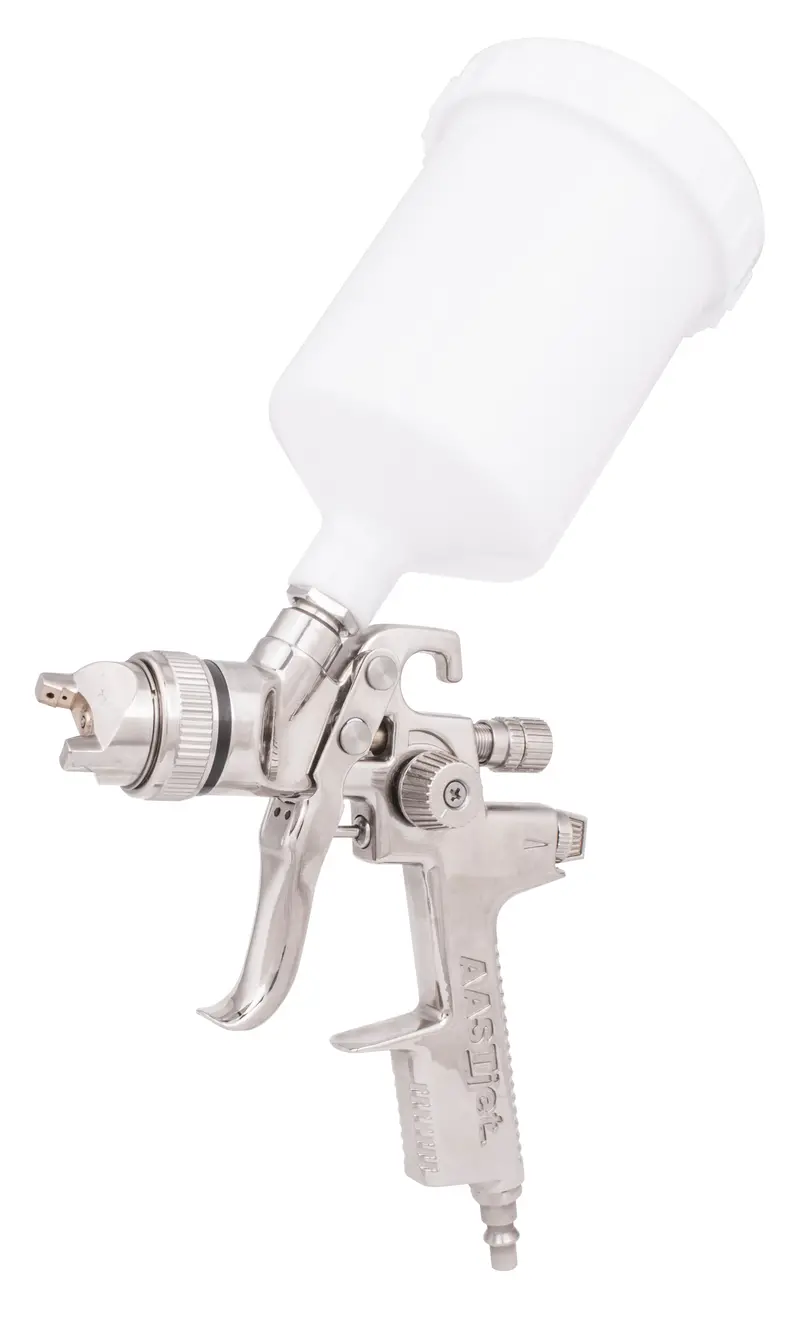 Aircraft Hvlp Gravity-Fed Spray Gun — Stainless Steel 1.8Mm Nozzle & Needle, Plastic Housing 1