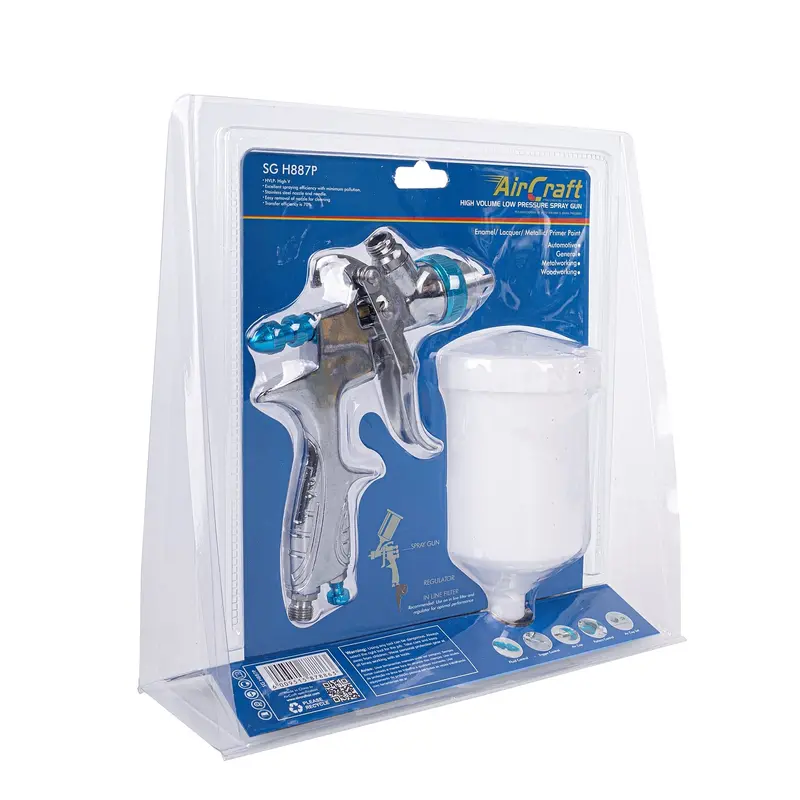 Aircraft Hvlp Spray Gun — 600Cc Capacity, 1.4Mm Nozzle, Blister-Packaged 1