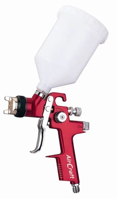 Aircraft Hvlp Spray Gun With 1.4Mm Nozzle And 600Cc Plastic Gravity Cup 1
