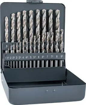 Alpen Pro 25-Piece Hss-G Split-Point Drill Bit Set – 1–13Mm × 0.5Mm, Rugged Metal Case 1