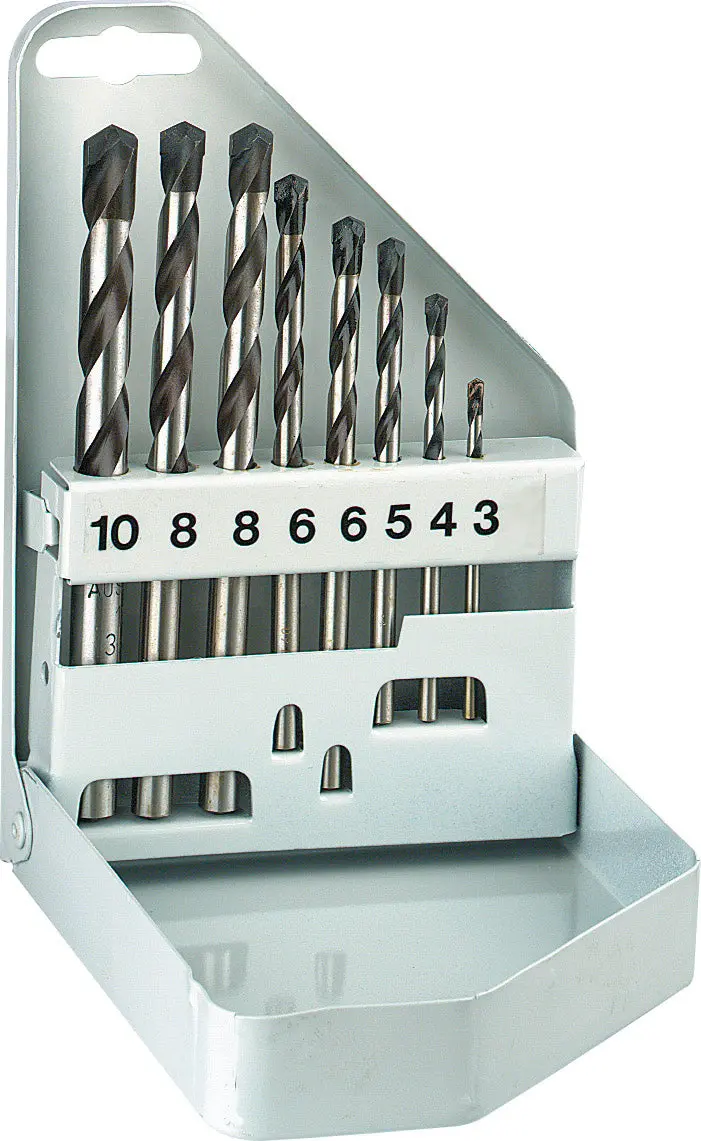 Alpen Profi Beton Concrete Drill Bit Set – 8-Piece, High-Strength Carbide Tips 1