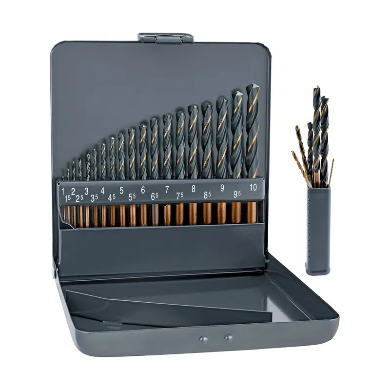 Alpen Sprint Master Drill Bit Set – 19-Piece (1–10Mm, 0.5Mm Steps) In Metal Case 1