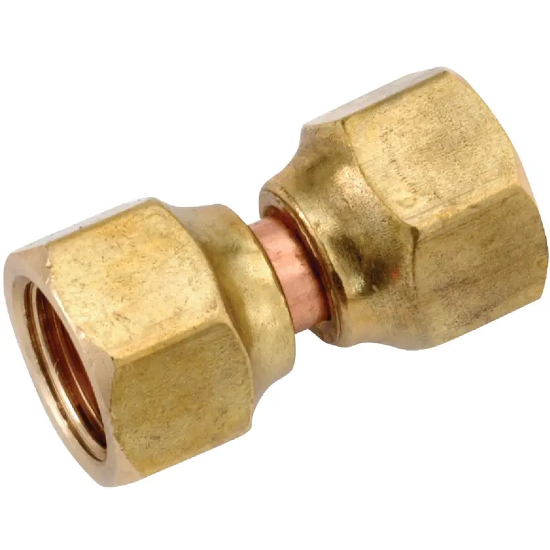 Anderson Metals Brass Flare Swivel Union – 5/8" Tube Od, Reusable Fitting 1