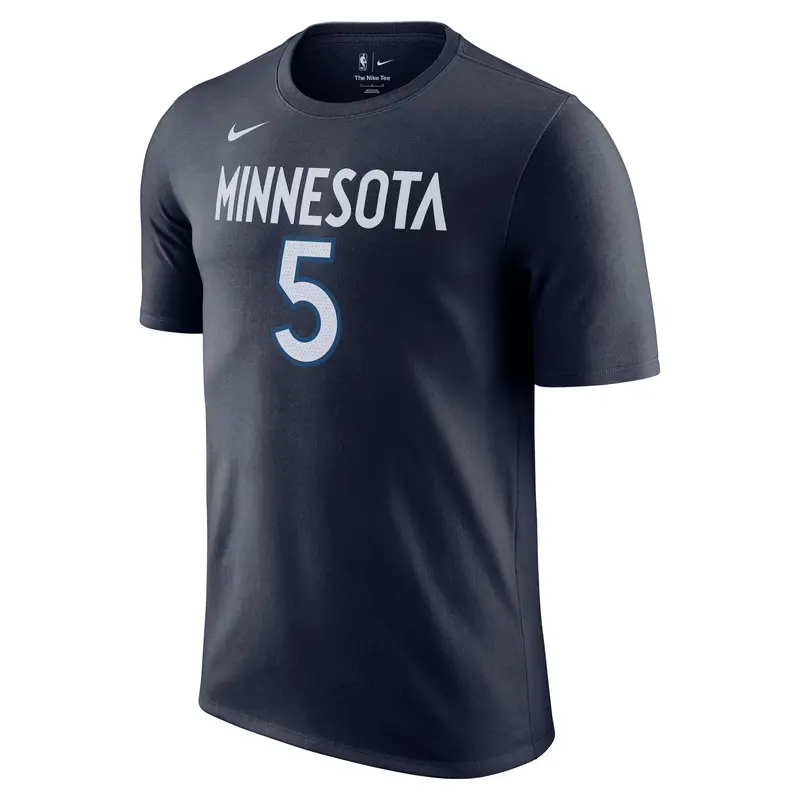 Anthony Edwards Minnesota Timberwolves Nike Nba Navy T-Shirt 1