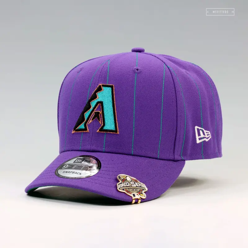 Arizona Diamondbacks 2001 World Series Pinstripe Bytes Snapback 1