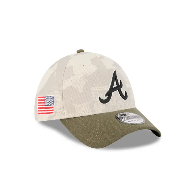 Atlanta Braves Armed Forces Day 2025 Stretch-Fit 39Thirty Cap 1