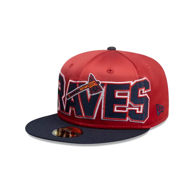 Atlanta Braves Mlb Satin 59Fifty Fitted Cap 1