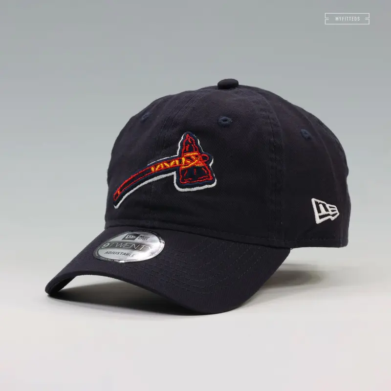 Atlanta Braves Tomahawk Design Dad Hat – New Era 9Twenty Adjustable Fit 1