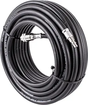 Bamax Reinforced Rubber Air Hose – 10Mm X 20M With Integrated Quick Coupler 1