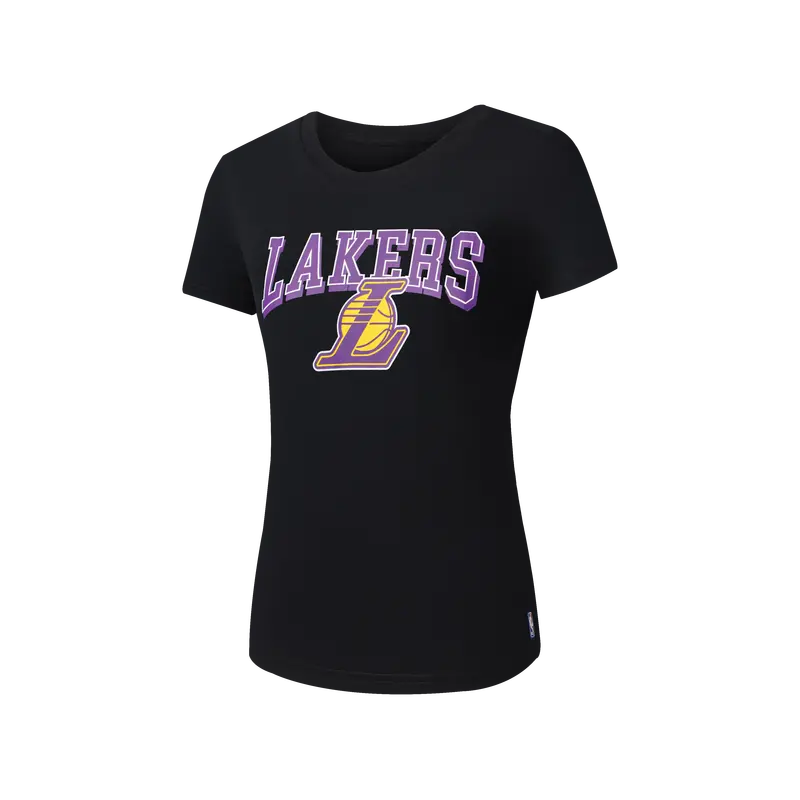 Black Lakers Nba Logo T-Shirt – Regular Fit Cotton Tee 1