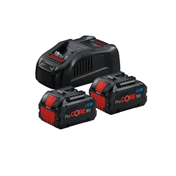 Bosch 18V Dual-Battery Kit: Two 5.5Ah Batteries + Gal1880Cv Smart Charger 1