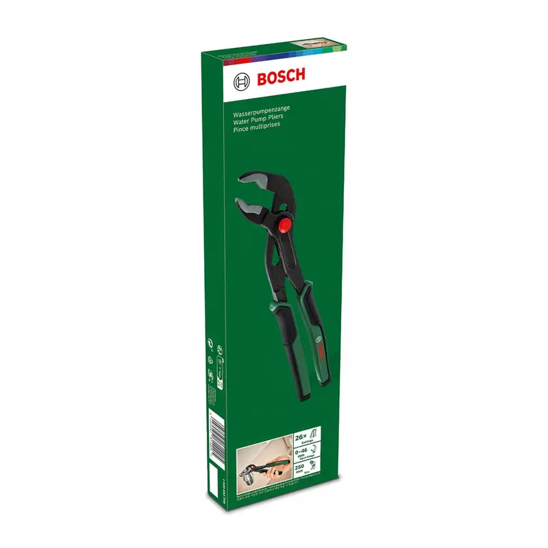 Bosch 250Mm Water Pump Pliers – Adjustable Gripping Tool For Plumbing 1
