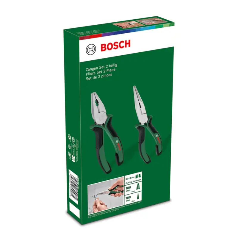 Bosch Diy Premium 2-Piece Pliers Set – For General Repairs 1