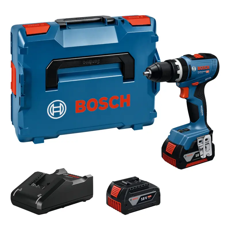 Bosch Gsb 18V-65 Cordless Impact Drill Driver – Complete Kit 1