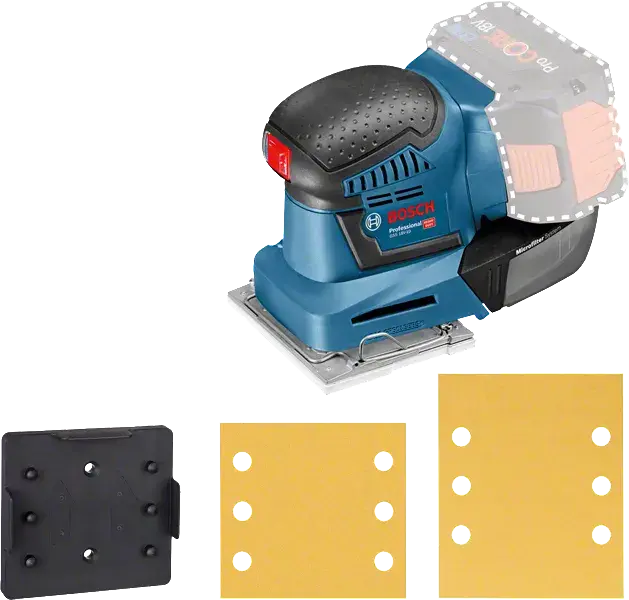Bosch P Gss 18V-10 Random Orbit Sander With Accessories 1