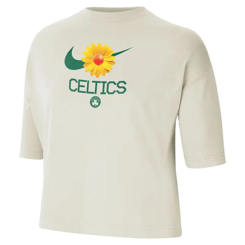Boston Celtics Courtside Boxy T-Shirt – Women'S Relaxed-Fit Nba Tee 1