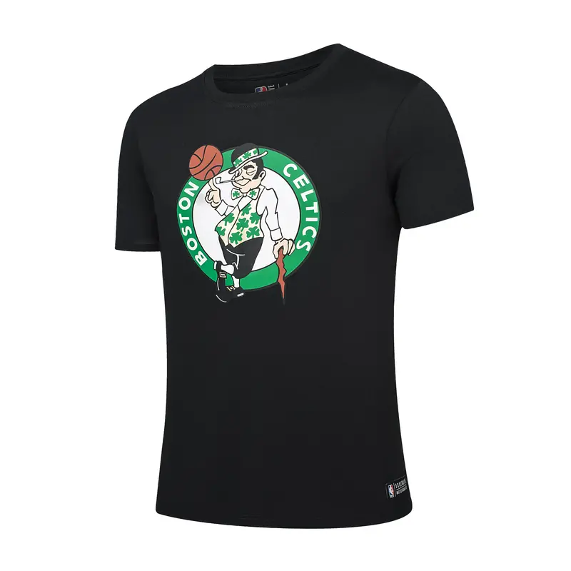 Boston Celtics Nba Primary Logo T-Shirt – Classic Black Style 1
