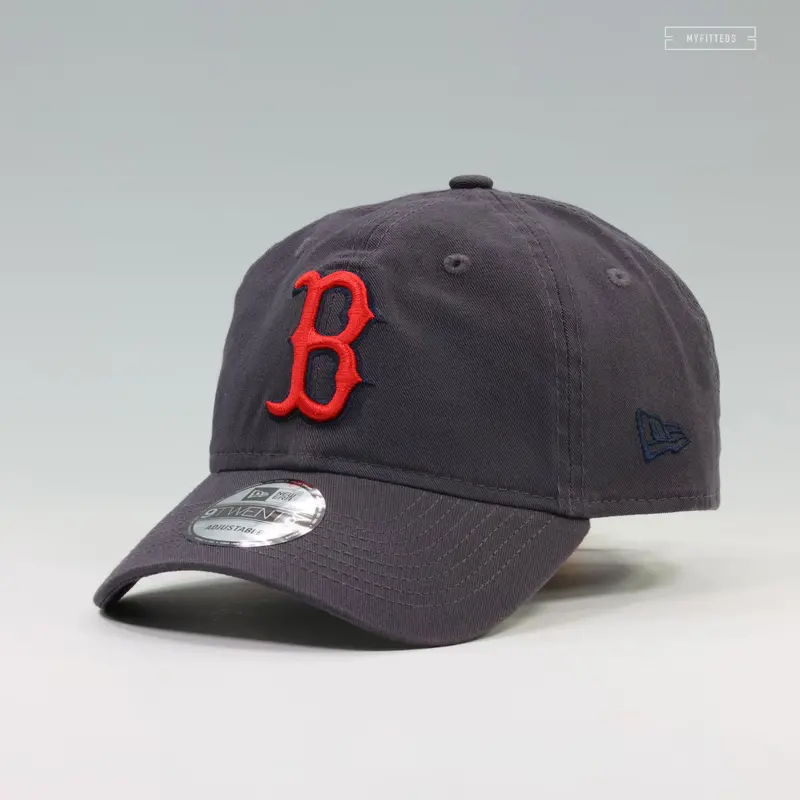Boston Red Sox Carbon Graphite Dad Hat – New Era 9Twenty Adjustable Cap 1